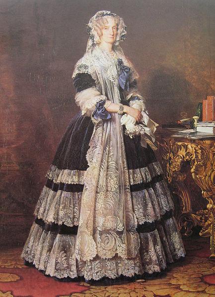 Franz Xaver Winterhalter Portrait of the Queen Marie Amelie of Bourbon-Two Sicilies, Queen of the French